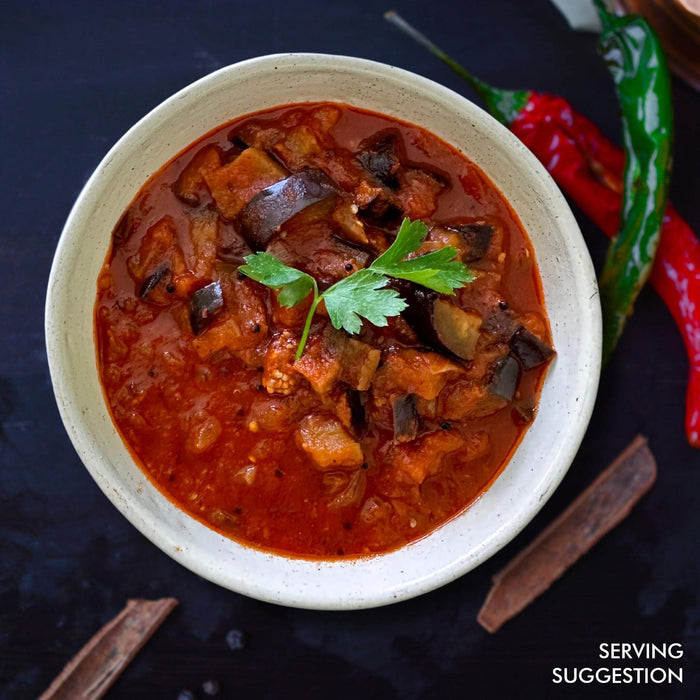 Roasted Aubergine & Coconut Curry - with Rice (300g) - Proactive Foods #