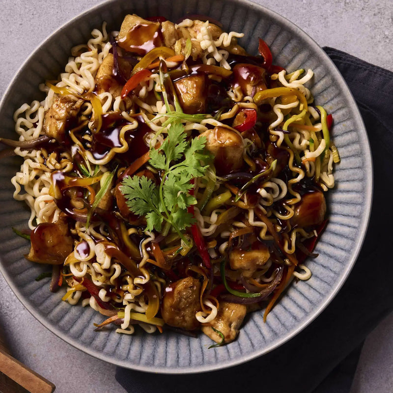 Honey Soy Chicken Stir Fry with Noodles - Proactive Foods 