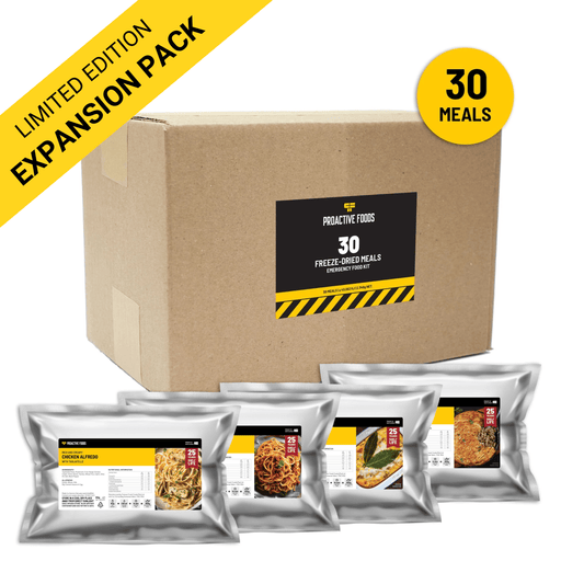 Emergency Food Kit | 30-Meal Limited Edition Expansion Pack - Proactive Foods #