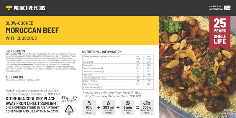 Slow-Cooked Moroccan Beef with Couscous - Proactive Foods 