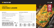 Traditional Vegetable Lasagne (300g) - Proactive Foods #