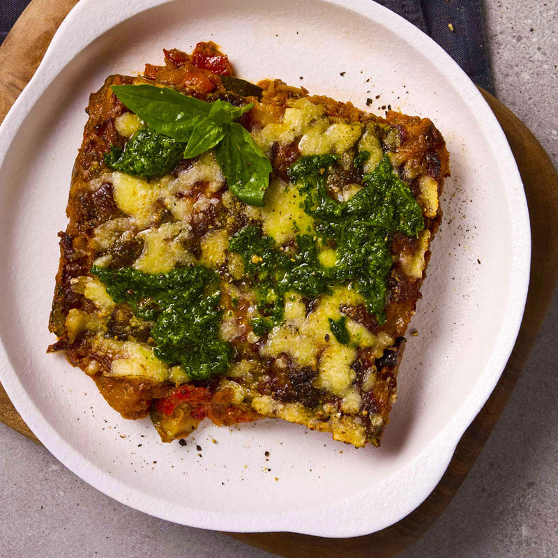 Roasted Mediterranean Vegetable Bake with Pesto - Proactive Foods 