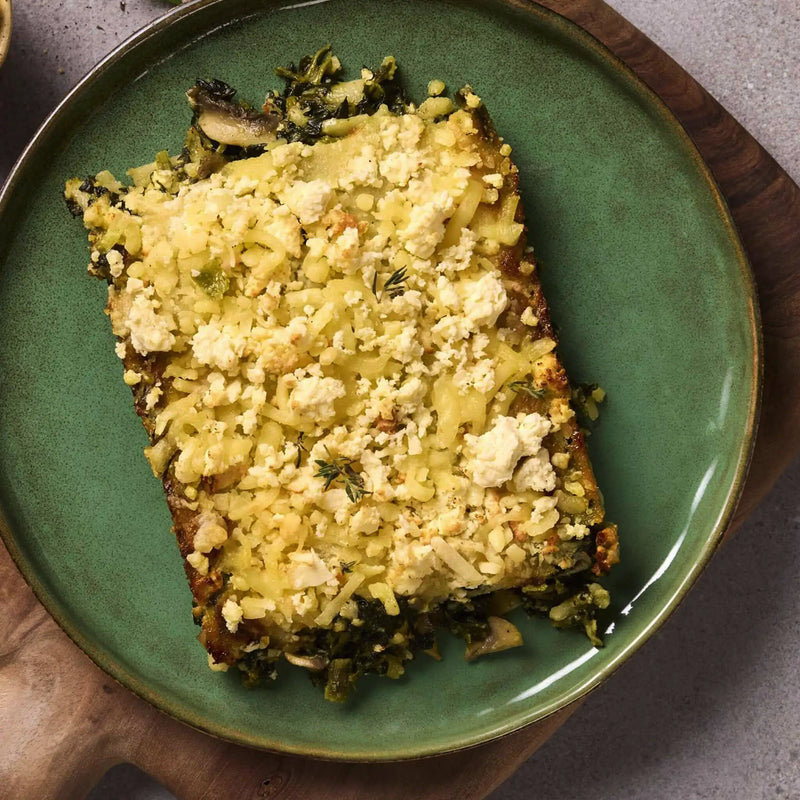 Creamy Spinach and Mushroom Lasagne - Proactive Foods 